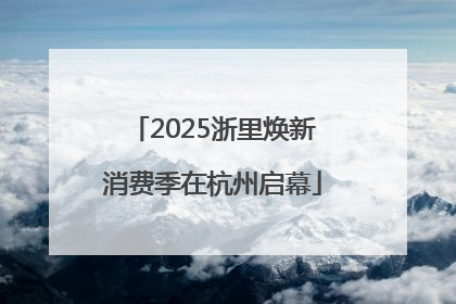 2025浙里焕新消费季在杭州启幕
