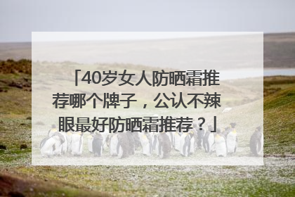 40岁女人防晒霜推荐哪个牌子，公认不辣眼最好防晒霜推荐？
