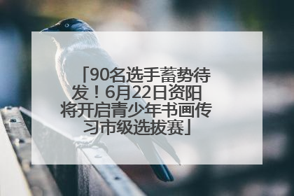 90名选手蓄势待发！6月22日资阳将开启青少年书画传习市级选拔赛