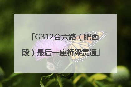 G312合六路（肥西段）最后一座桥梁贯通